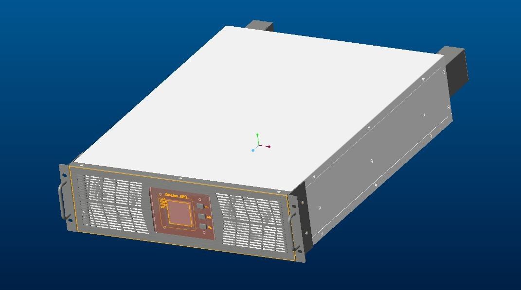 LCD عرض 3 المرحلة الرف جبل نظام الطاقة غير المنقطع UPS 10-40KVA مع عامل الطاقة 0.9