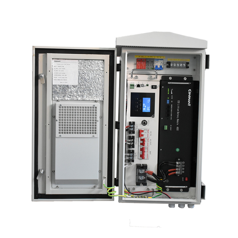 خزانات مرفقات كهربائية خارجية مقاومة للماء 3KW 5KW UPS Power Cabinet