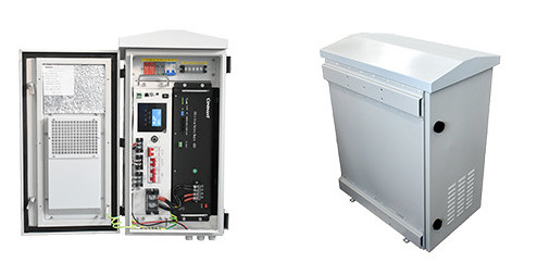 خزانات مرفقات كهربائية خارجية مقاومة للماء 3KW 5KW UPS Power Cabinet